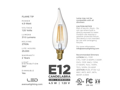 Avenue Lighting ALE12427F