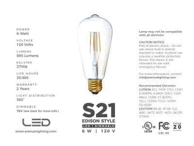 Avenue Lighting ALA19327E